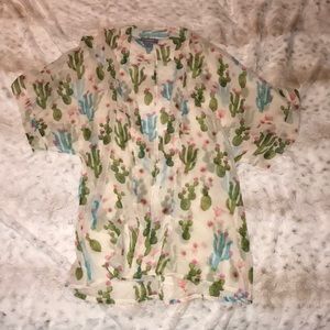 Kimono O/S cactus design